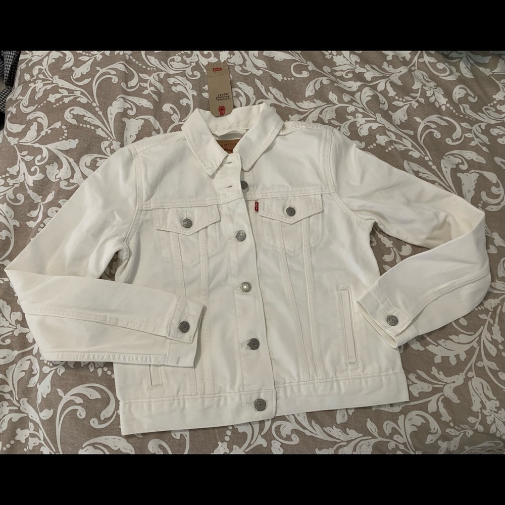 New Original Trucker Jacket White Sz S
